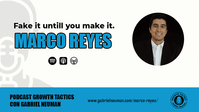 Marco Reyes: Fake it untill you make it.